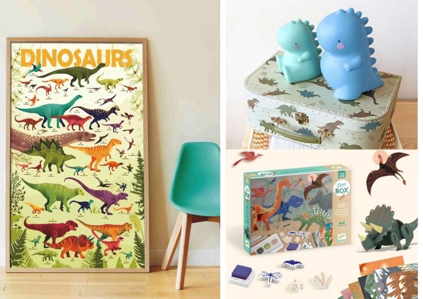 Poster jeux et coloriage dinosaures